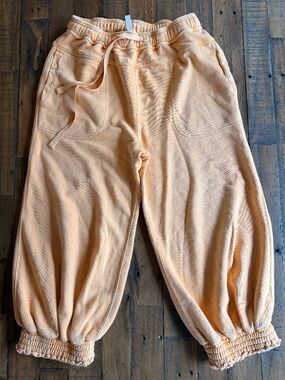 FP Movement Lightweight Joggers Sweatpants Orange Size M Drawstring Athleisure